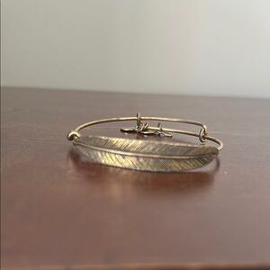 Alex and ani feather bracelet